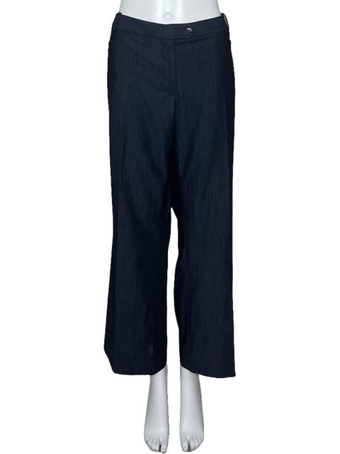 Pantalón Calvin Klein Fluido Palazzo Azul-Talla XL