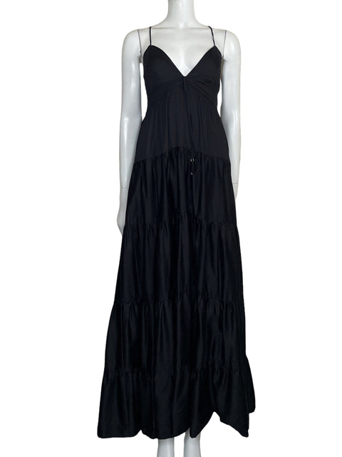 Vestido Especia Maxi Tirantes Negro-Talla S