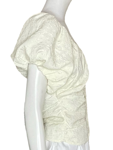 Blusa ASTR the Label Abullonada Beige-Talla M