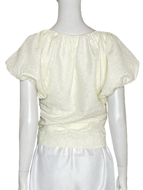 Blusa ASTR the Label Abullonada Beige-Talla M
