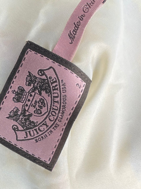 Vestido Juicy Couture Mini Floral Blanco-Talla 2