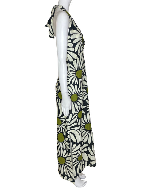 Vestido Cala de la Cruz Floral Negro- Talla S