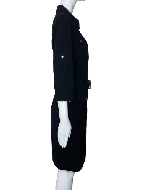 Vestido Michael Kors Cremallera Bolsillo Negro-Talla M