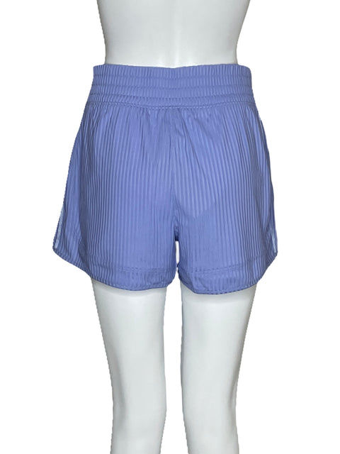 Short Adidas Pacer Rib  Azul-Talla L