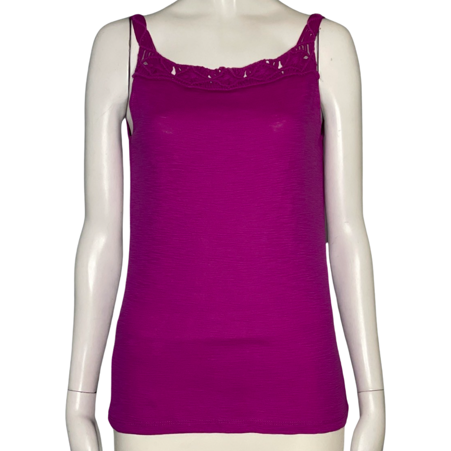 Blusa Lauren Jeans Macrame Cuello Redondo 
Morado-Talla S