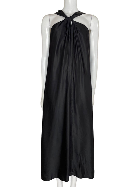 Vestido Purificación García Midi Tiras Negro-Talla S