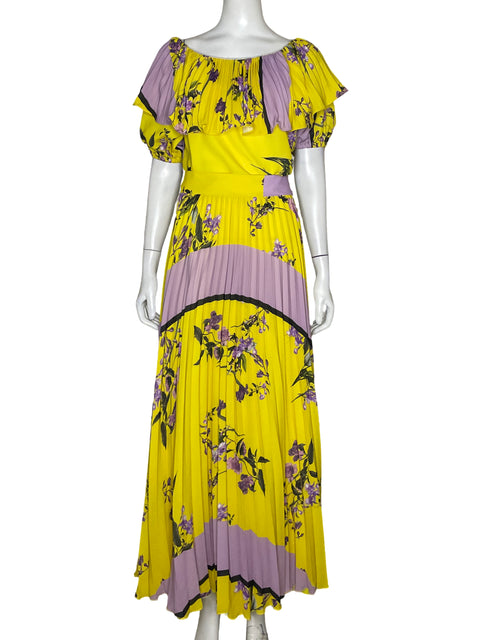 Set S Club Blusa + Falda Estampado Amarillo - Talla S