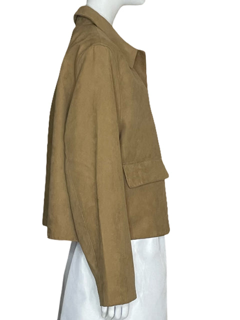 Jacket H&M Gamuzado Marron-Talla L