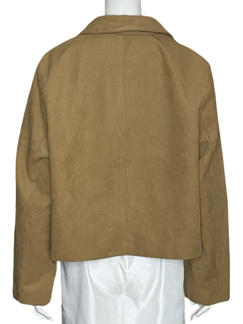 Jacket H&M Gamuzado Marron-Talla L