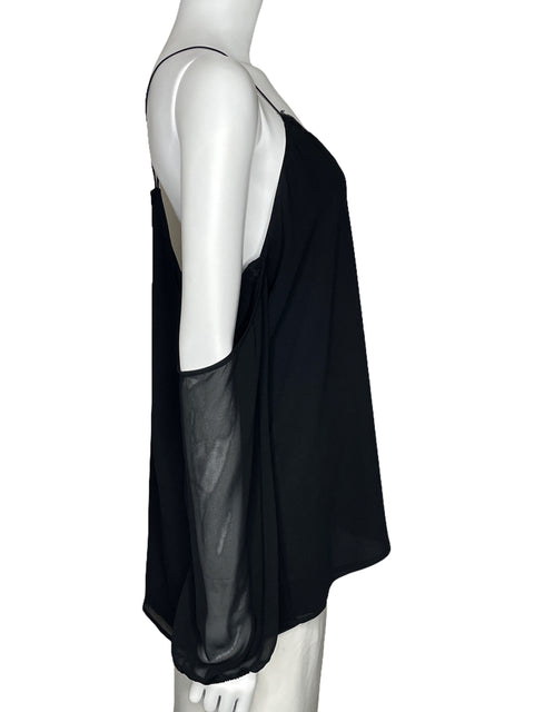 Blusa Express Off Shoulder Negro-Talla L