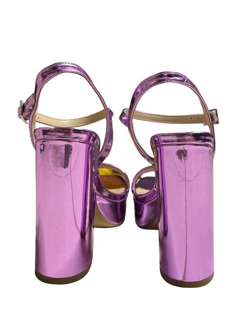 Calzado Charles Izzy Tacón De Bloque Morado - Talla 6.5