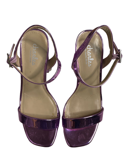 Calzado Charles Izzy Tacón De Bloque Morado - Talla 6.5