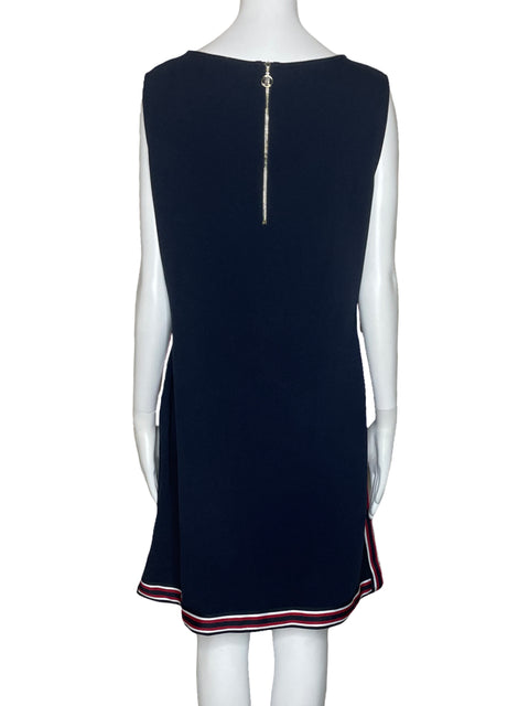 Vestido Tommy Hilfiger Rayas Bolsillo Azul-Talla 14