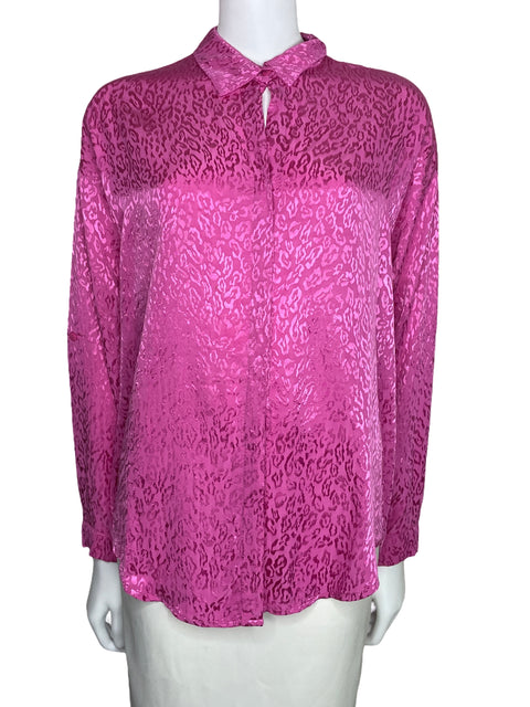 Camisa M&S Collection Animal Print Rosado-Talla 38