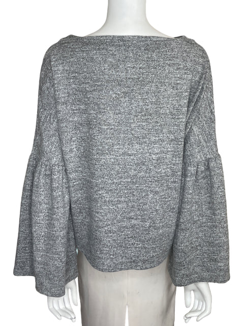 Sueter MNG Manga Largaa Gris-Talla M