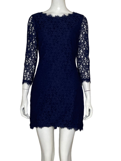 Vestido Diane Von Furstenberg Zarita Azul - Talla 2