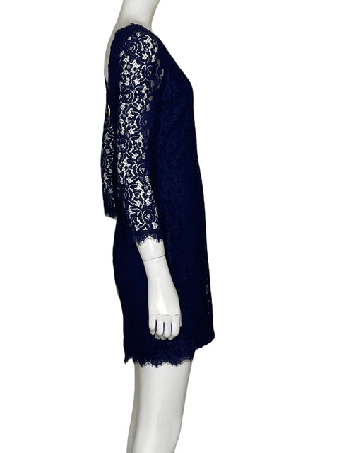 Vestido Diane Von Furstenberg Zarita Azul - Talla 2