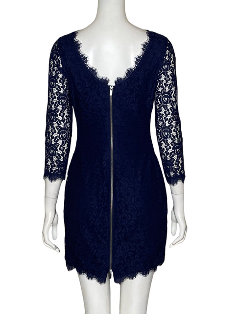 Vestido Diane Von Furstenberg Zarita Azul - Talla 2