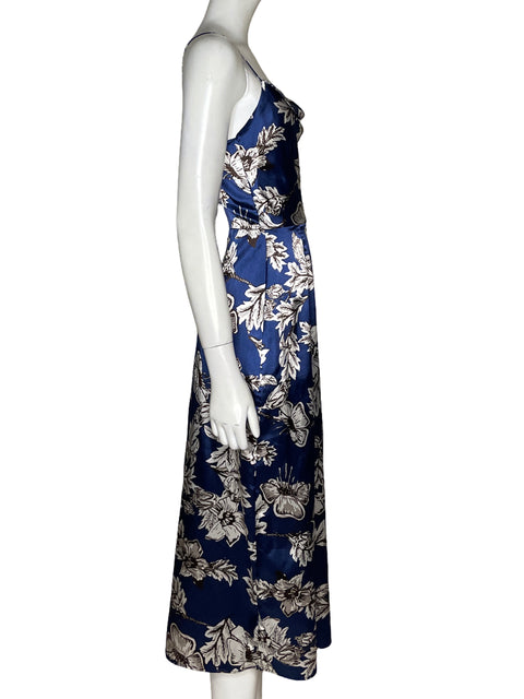 Vestido Tesoro TPS Vintage Tirantes Floral Azul - Talla S