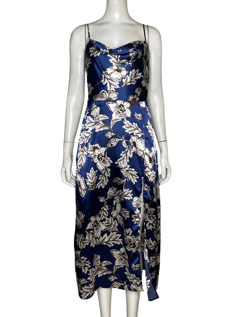 Vestido Tesoro TPS Vintage Tirantes Floral Azul - Talla S