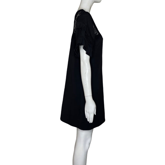 Vestido Ina Pecho Encaje Negro-Talla M