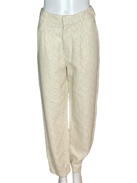 Pantalón FRNCH Casual Recto Beige- Talla Xs