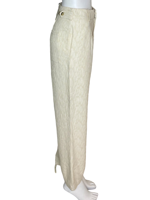 Pantalón FRNCH Casual Recto Beige- Talla Xs