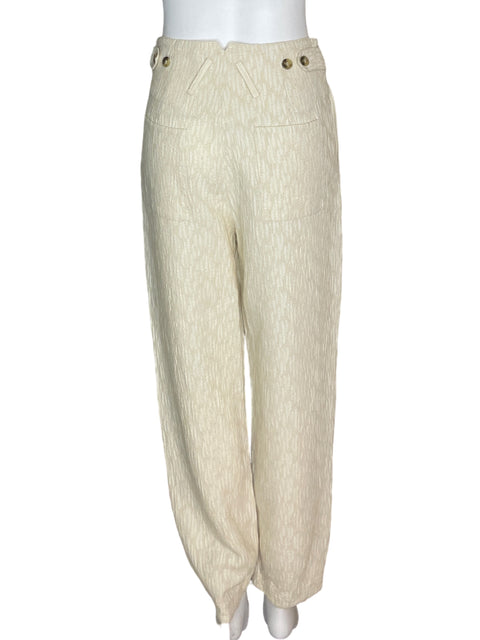 Pantalón FRNCH Casual Recto Beige- Talla Xs