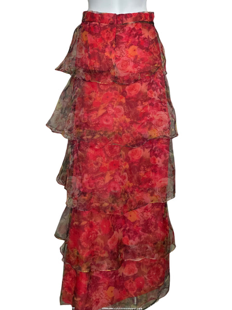 Falda Rubber Ducky Maxi Vuelos Rojo-Talla M