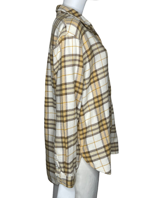 Camisa American Eagle Cuadros Amarillo-Talla M
