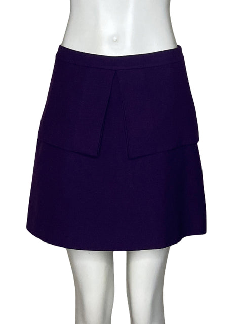 Falda Kate Spade Saturday Mini Dobladillo Morado - Talla 6