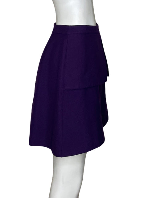 Falda Kate Spade Saturday Mini Dobladillo Morado - Talla 6