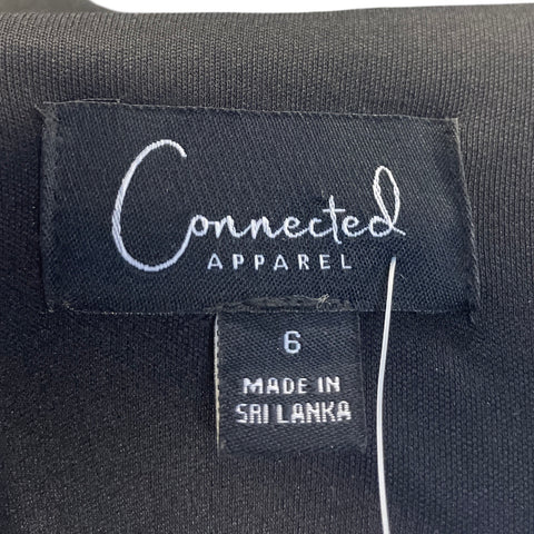 Vestido Connected Apparel Metalizado Maxi  Azul-Talla 6