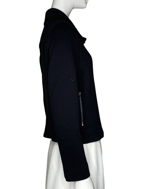 Chaqueta Max Studio Motero Asimetrico Negro - Talla S