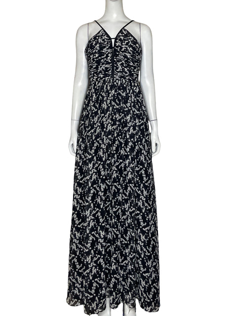 Vestido Hailey Adrianna Papell Estampado Blanco y Negro - Talla  6
