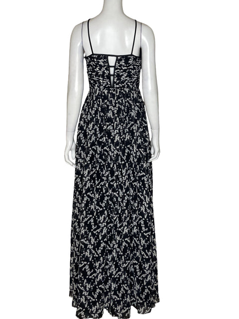 Vestido Hailey Adrianna Papell Estampado Blanco y Negro - Talla  6