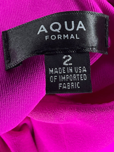 Vestido Aqua Racerback Volantes Fucsia - Talla 2