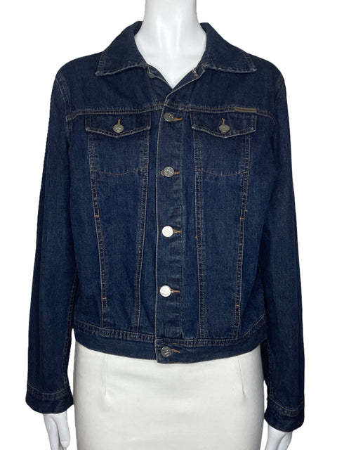 Chaqueta Calvin Klein Denim Bolsillo Azul-Talla S