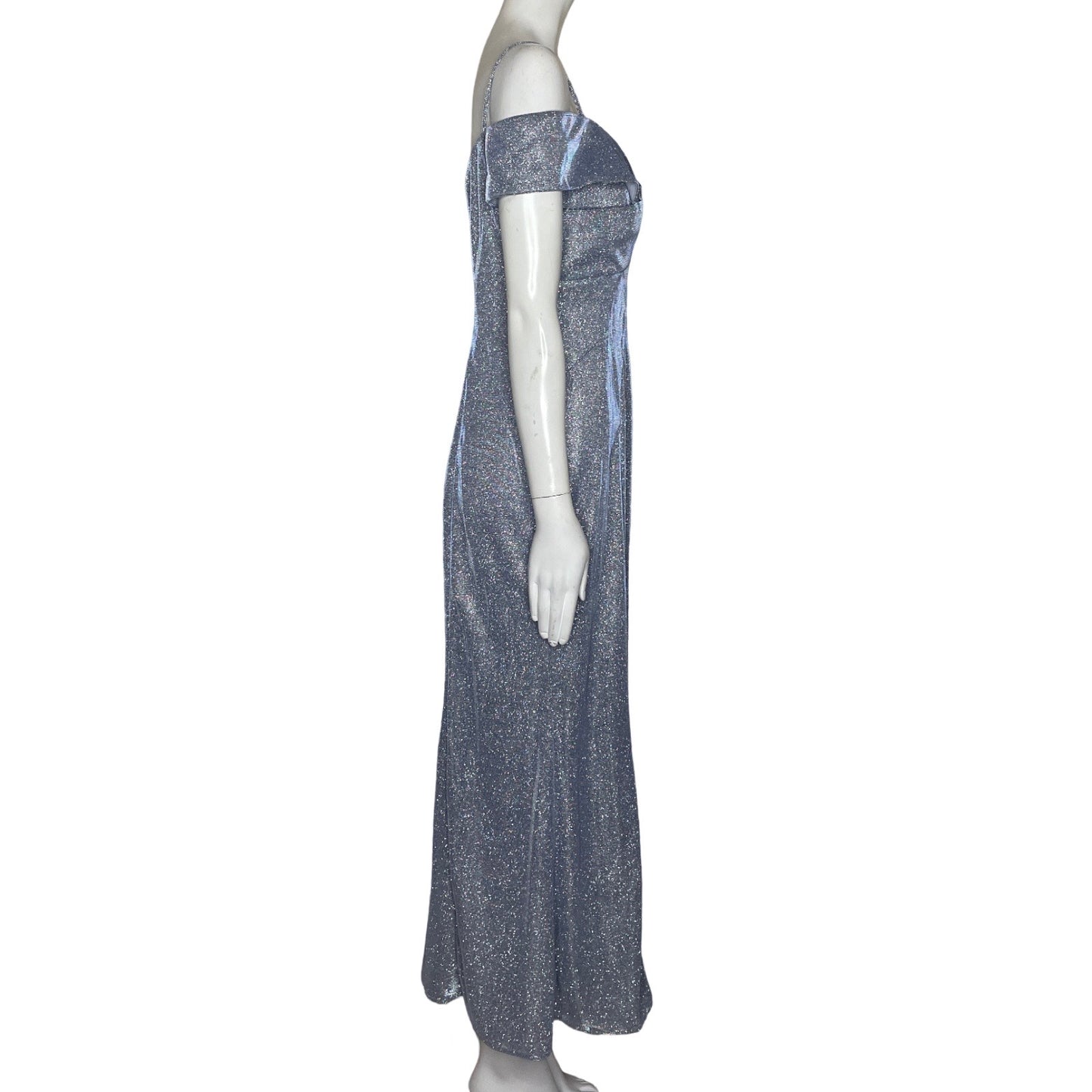 Vestido Tesoro TPS Escarchado Azul-Talla M