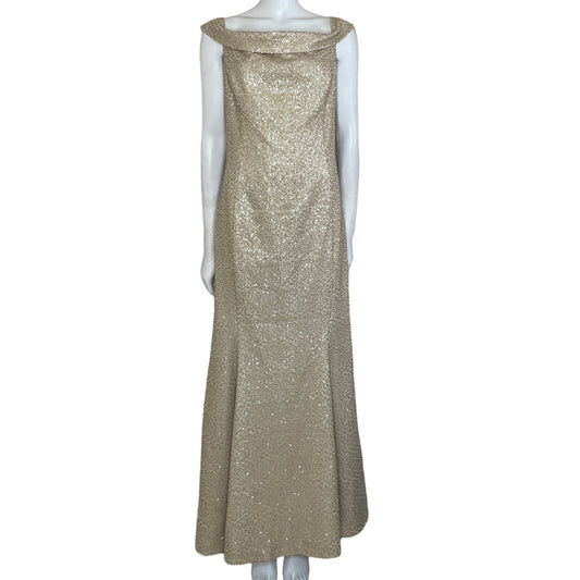 Vestido B Michael AMERICA Lentejuelas Sin Mangas
 Dorado-Talla 12