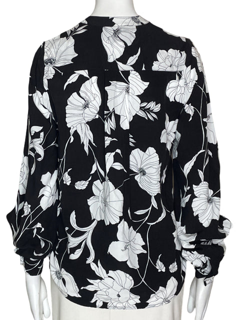 Camisa Especia Floral Negra- Talla S