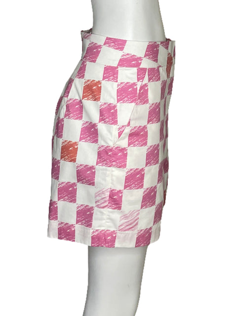 Short Adamo Cuadros Rosado - Talla S