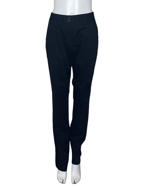 Pantalón Adolfo Dominguez Tiro Alto Negro-Talla 42
