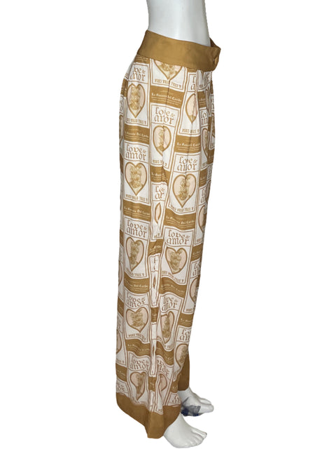 Pantalón Mayorga Estampado Beige - Talla M