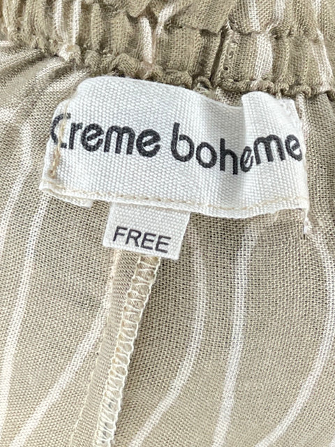 Set Creme Boheme Camisa+Short Marrón-Talla M