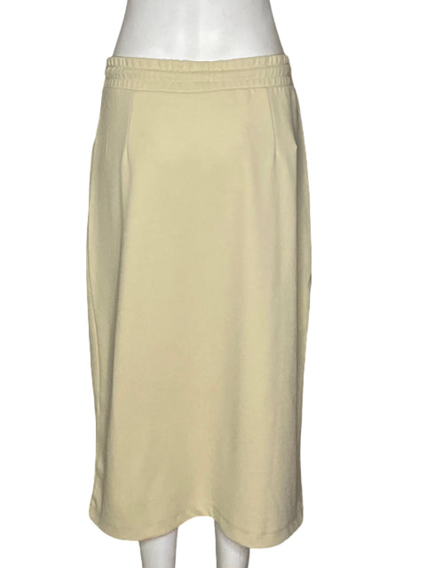 Falda MNG Midi Corte Recto Beige - Talla L