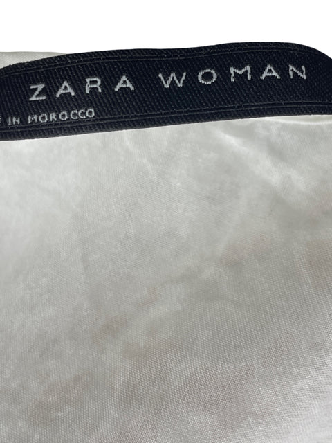Blusa Zara Tejida Blanco- Talla M