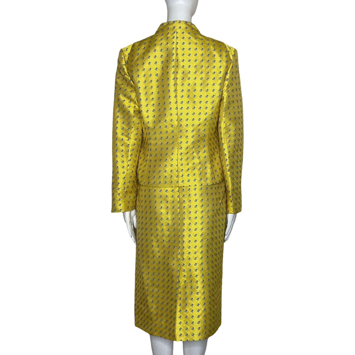 Set Banu Paris Falda Flores Amarillo-Talla 10