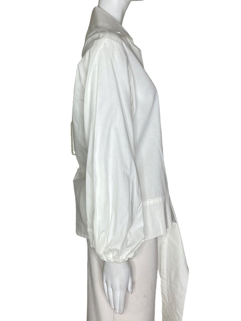 Blusa Jose Cuello Manga Larga Blanco- Talla S