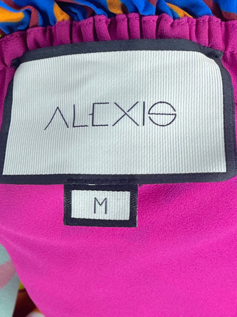 Vestido Alexis Estampado Tiras Naranja-Talla M